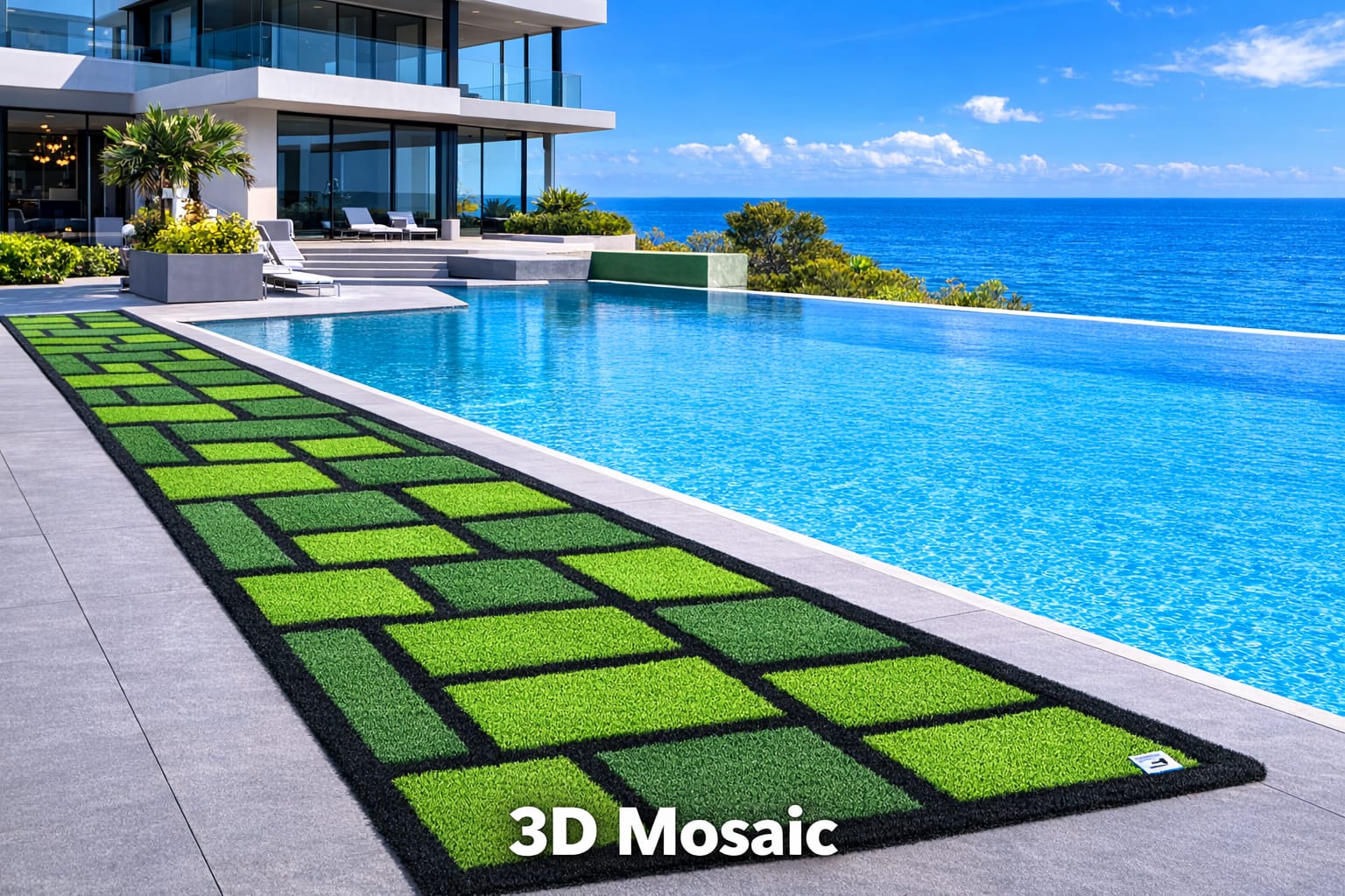 3D Mosaic Artificial Turf