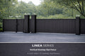 Linea Series Vertical Overlap Slat Fence