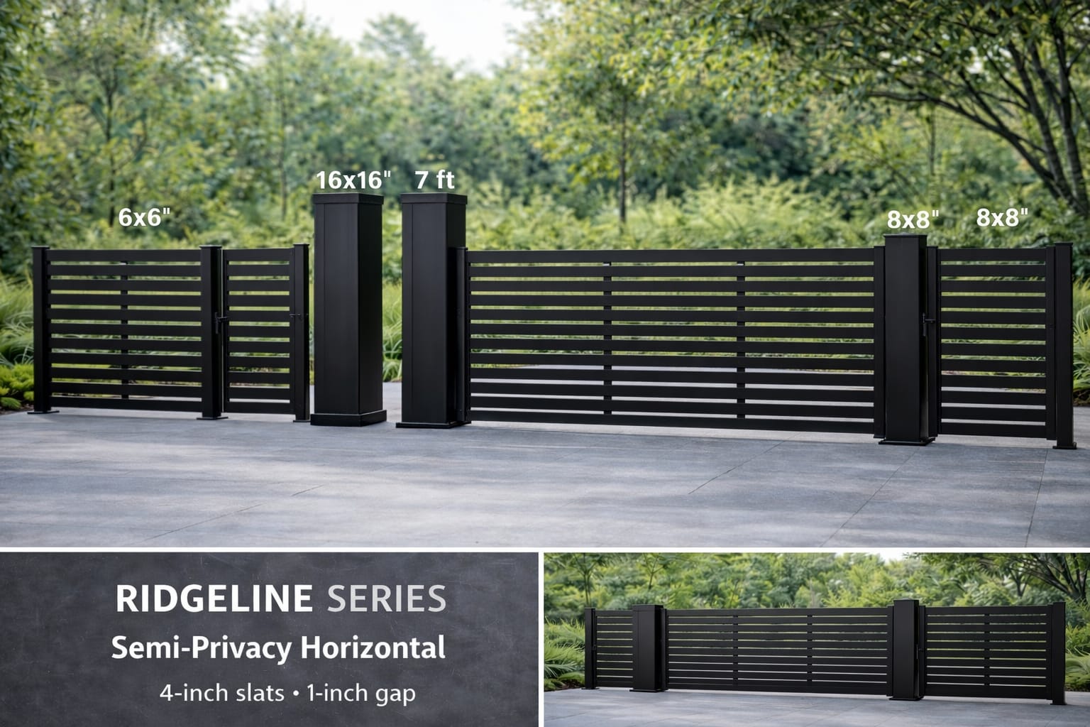 Lumina Ridgeline Series Semi Privacy Horizontal