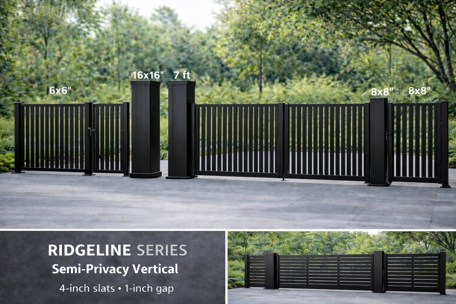 Lumina Ridgeline Series Semi Privacy Vertical