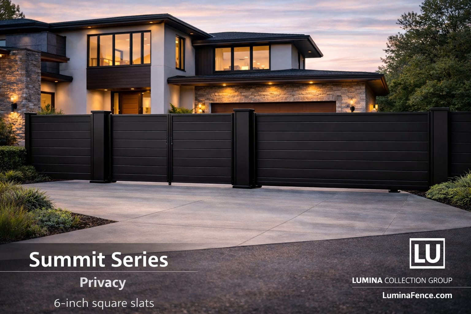 Summit Series Privacy Slat Fence