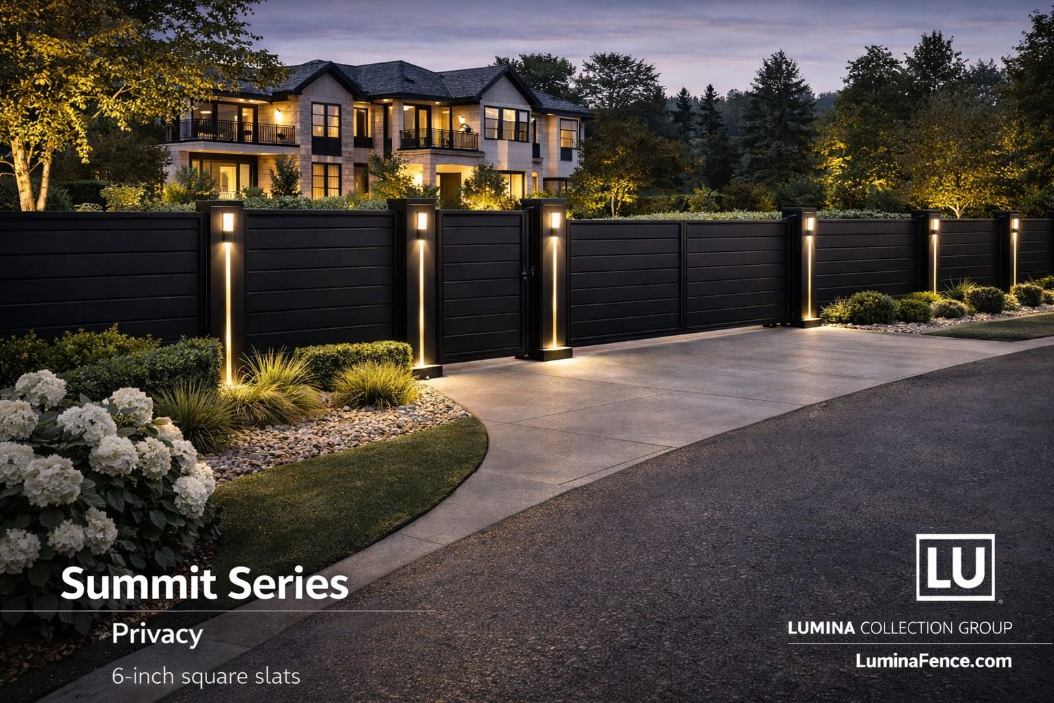 Summit Series Privacy Slat Fence
