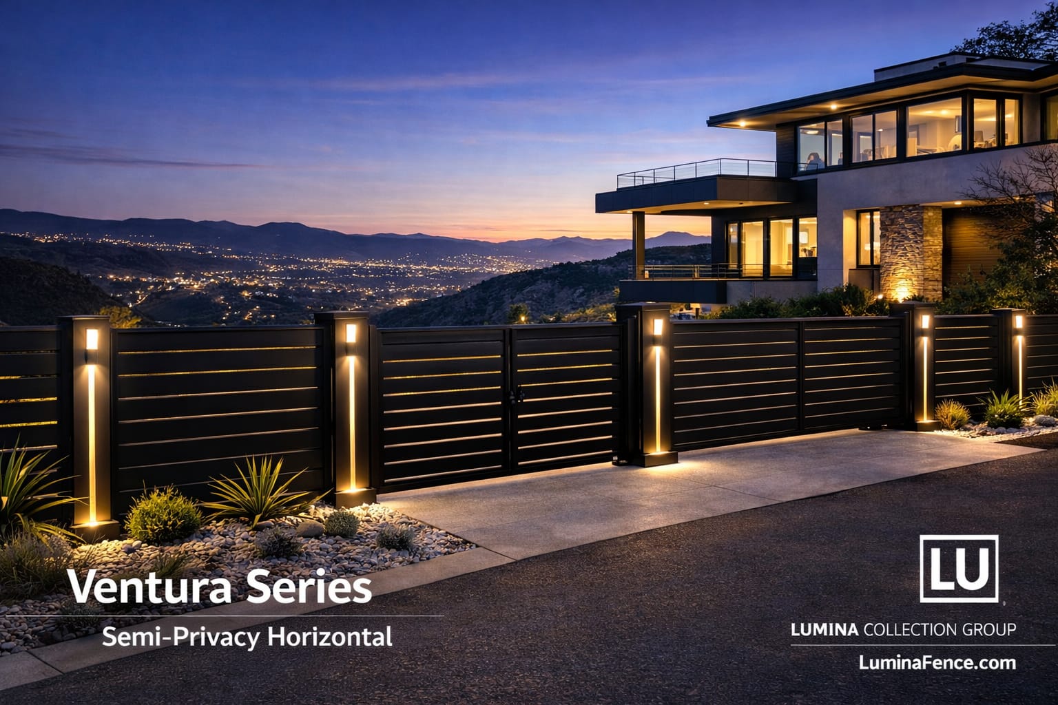 Lumina Ventura Series Semi-Privacy Horizontal