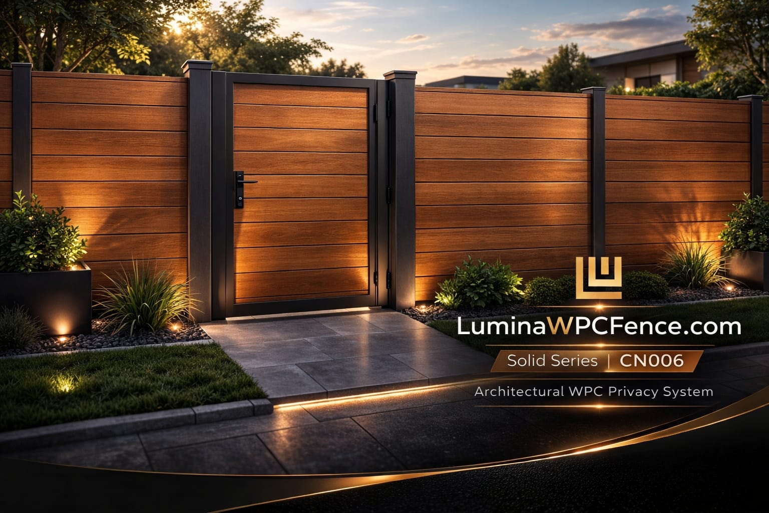 Lumina WPC Fence CN006 and CN007