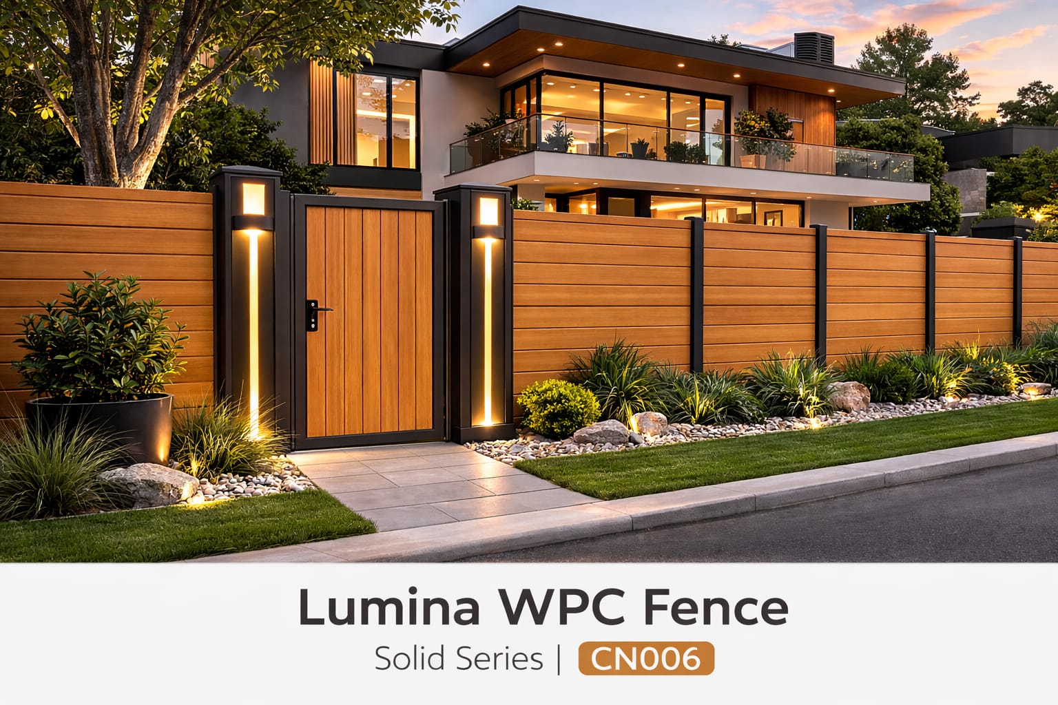 Lumina WPC Fence CN006 and CN007